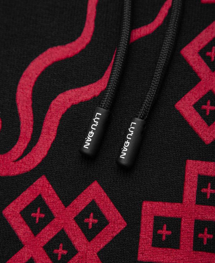 Juice Cotton Fleece Oversized Hoodie (Black)