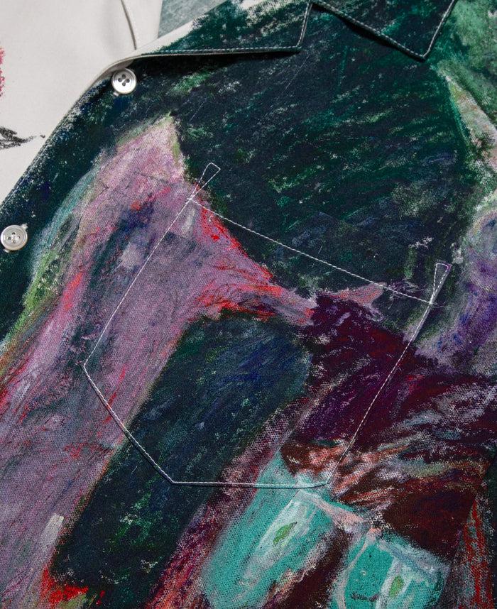 Juice Creature Camp Collar Shirt (Beige)