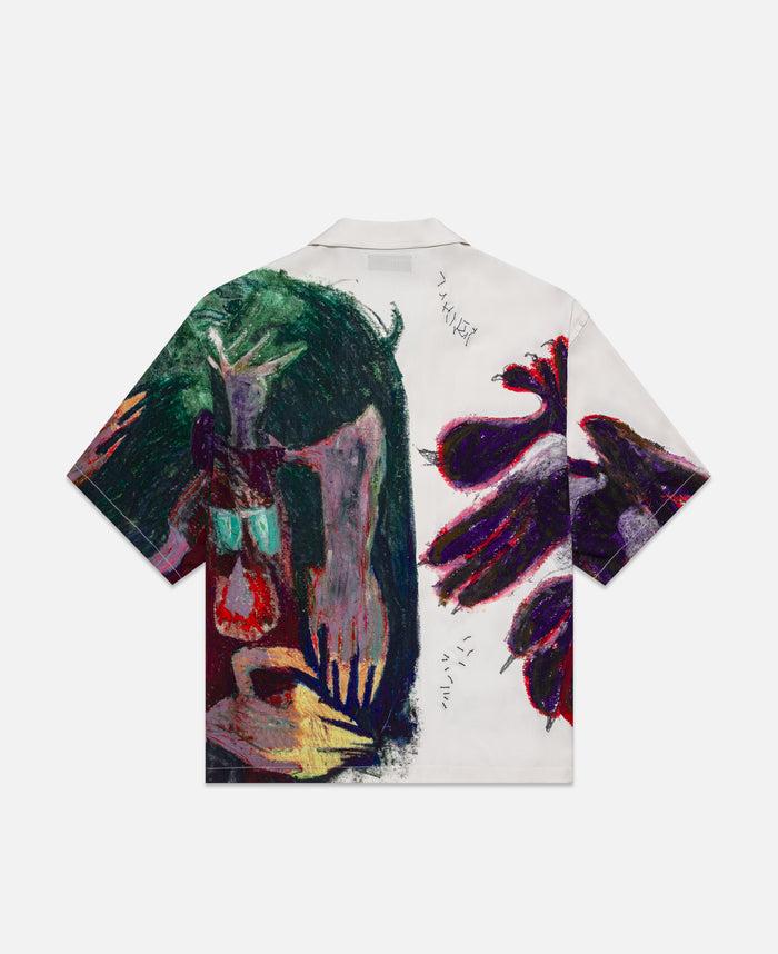 juice Creature Camp Collar Shirt (Beige)