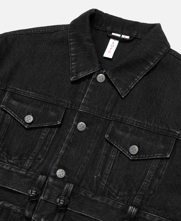 Juice Detachable Denim Jacket (Black)