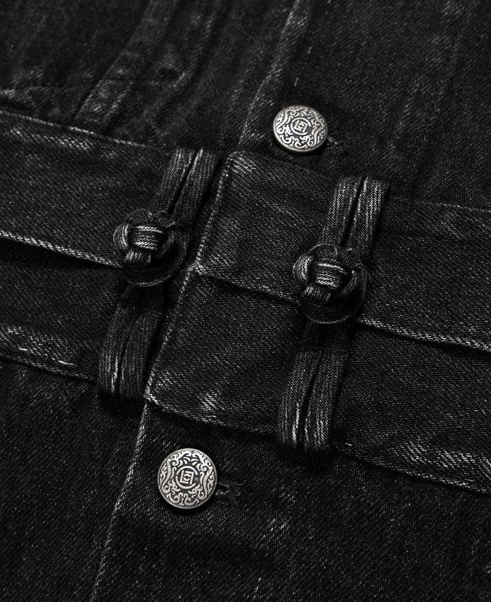 Juice Detachable Denim Jacket (Black)