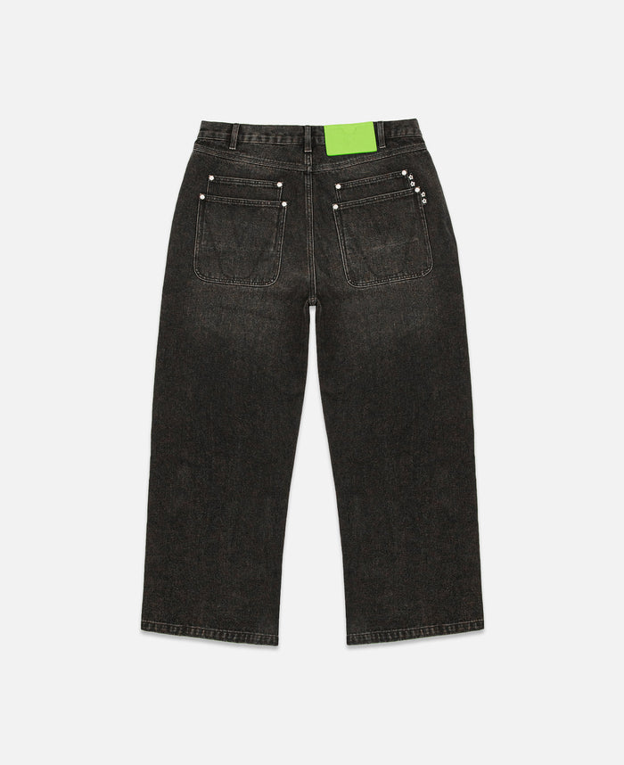 Juice Double Pocket Robo Denim Pants (Black)