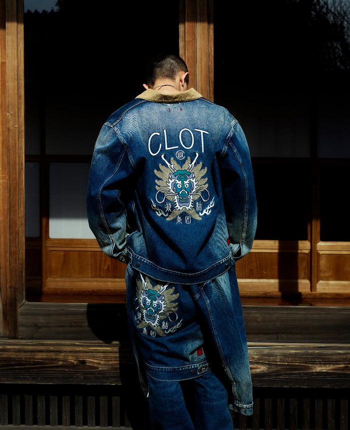 juice Dragon Denim Jacket (Navy)