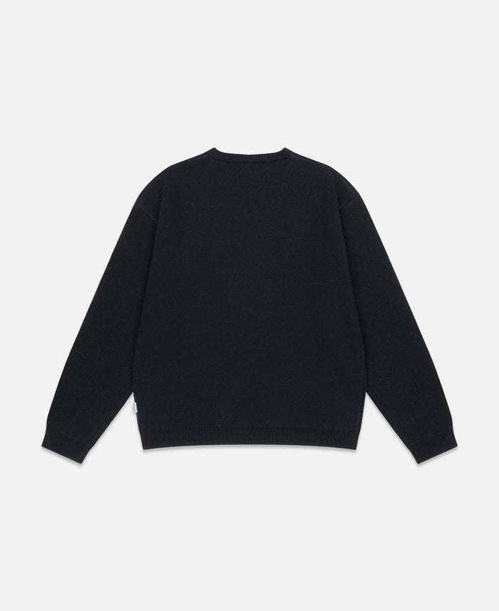 Juice Eye Knit Pullover Sweater (Black)