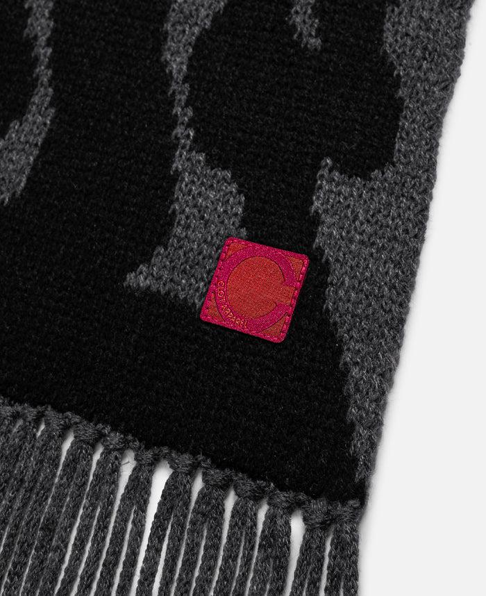 Juice Flame Knit Scarf (Grey)