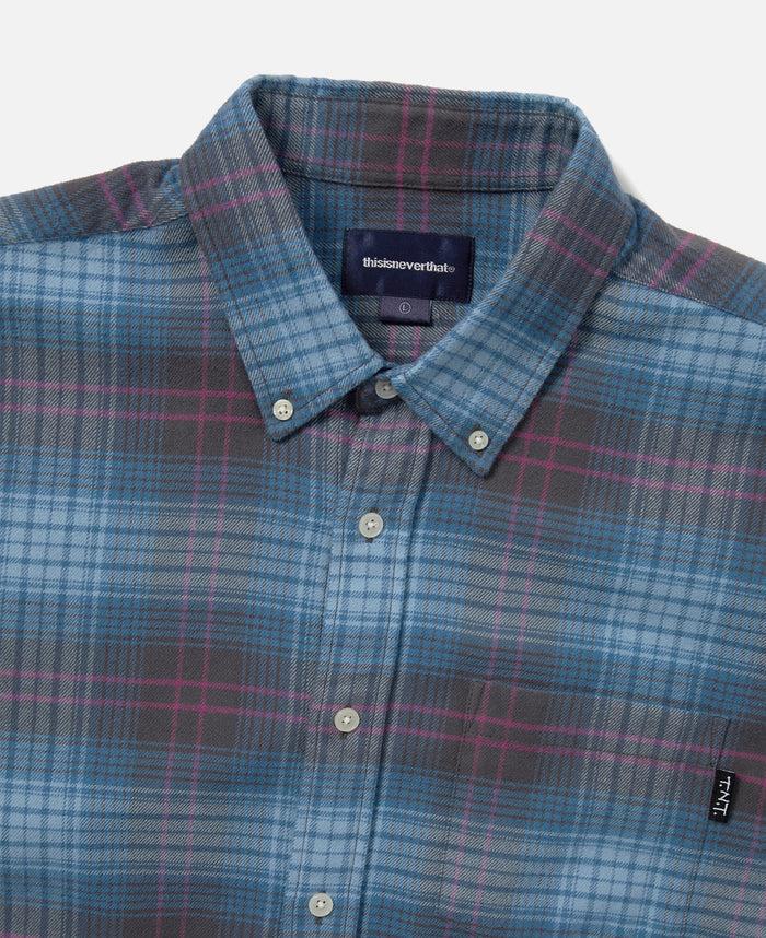 Juice Flannel Check Shirt (Blue)