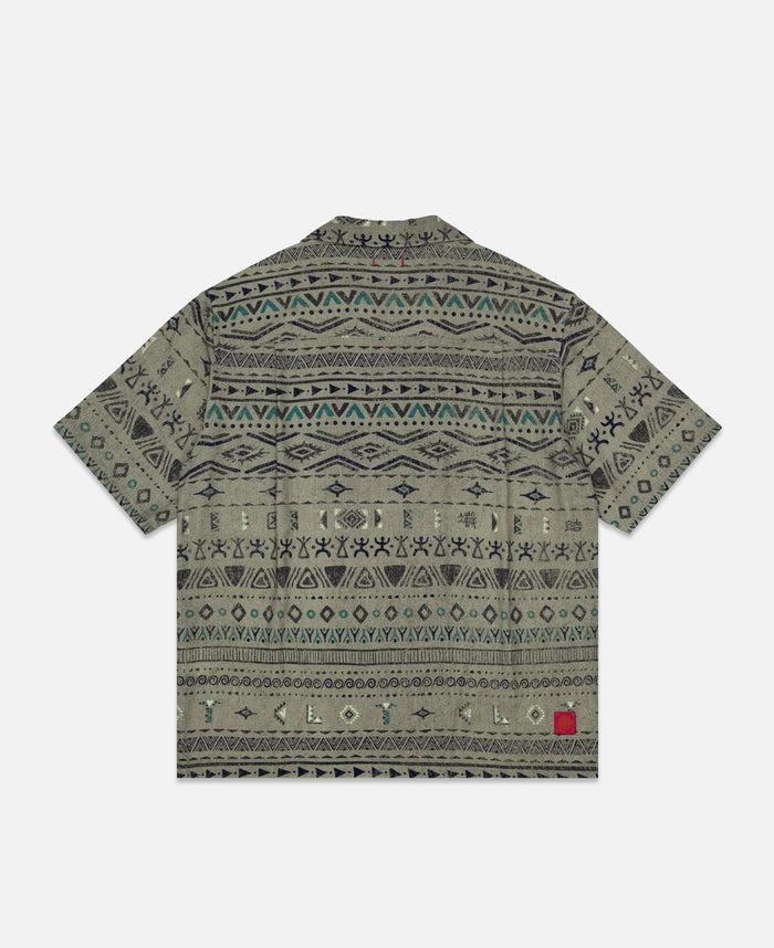 Juice Hawaiian Tribal Shirt (Beige)