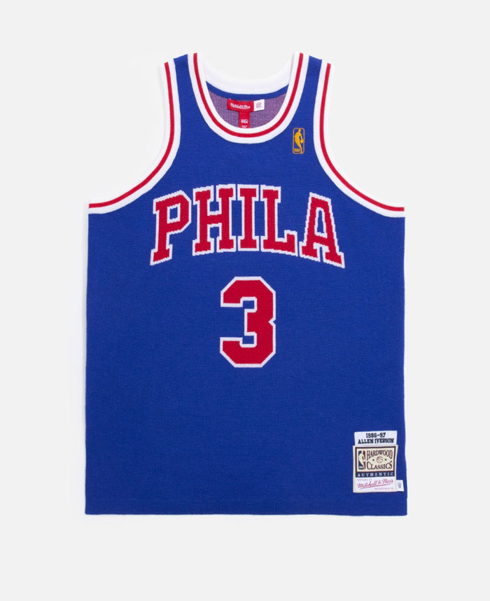 Juice Iverson 76ers 96-97 Knit Jacquard Jersey