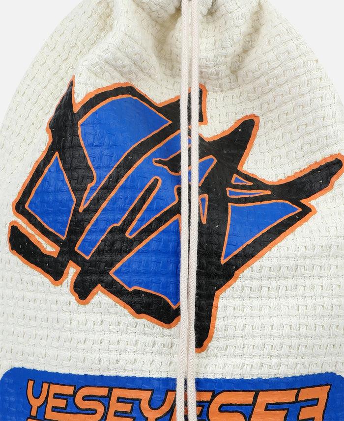 Juice Jacquard Fabric String Bag (White)