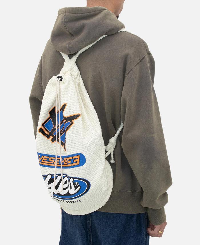 juice Jacquard Fabric String Bag (White)
