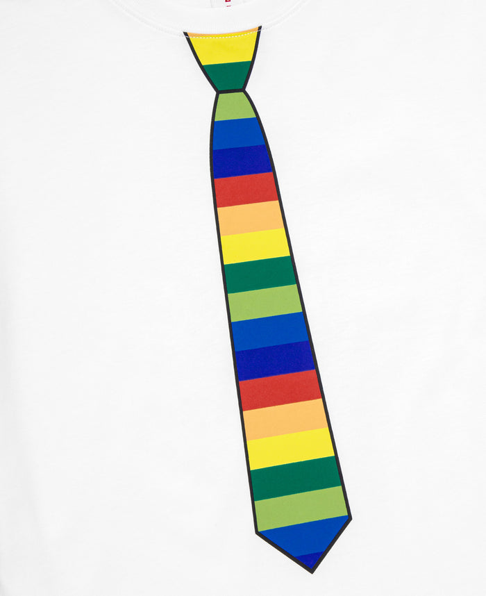 Juice Kids Rainbow Tie T-Shirt (White)