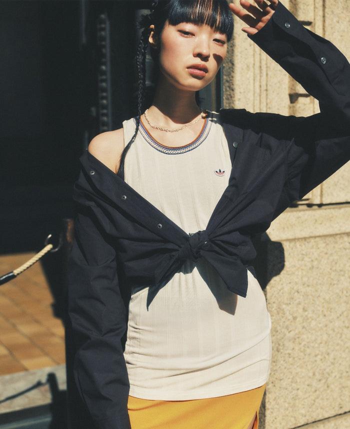 juice Knit Collar Tank (Cream)