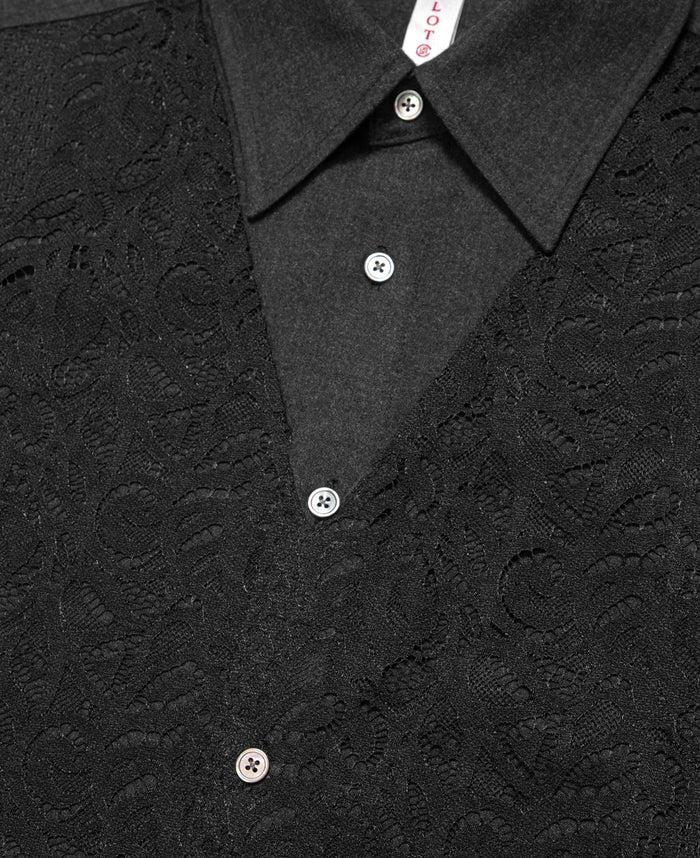 Juice Lace Panel Shirt (Grey)