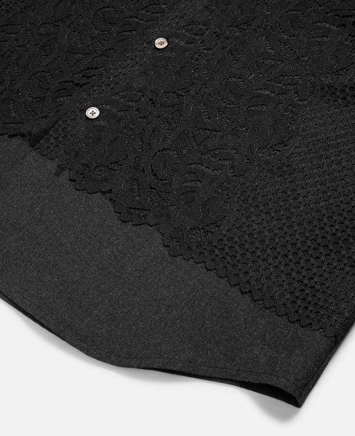 Juice Lace Panel Shirt (Grey)