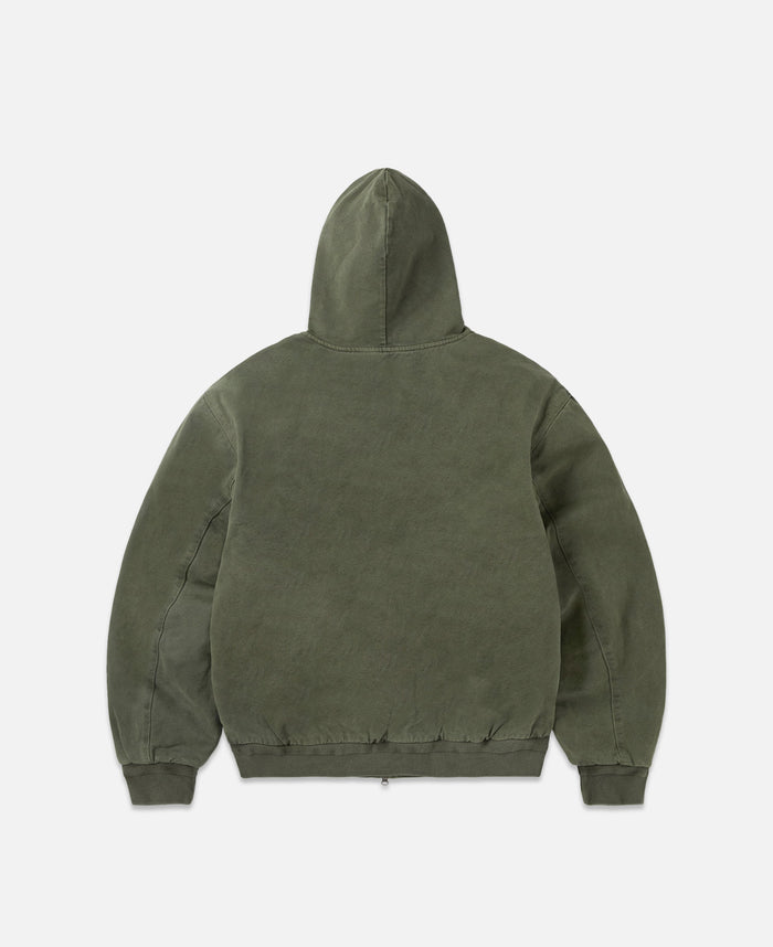 juice Overdyed Hooded Jacket (Olive)