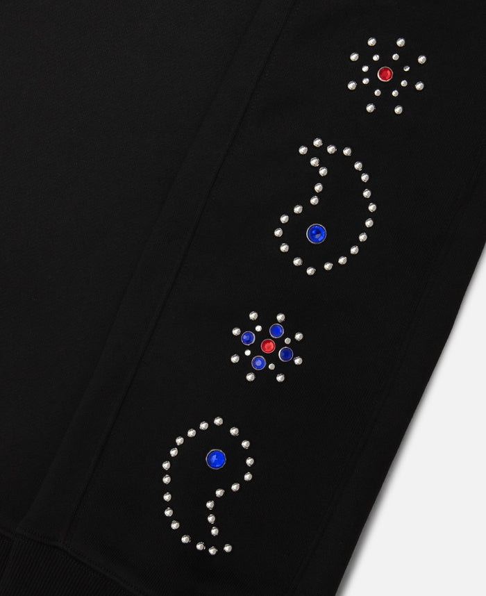 Juice Paisley Studded Sweatshirt (Black)