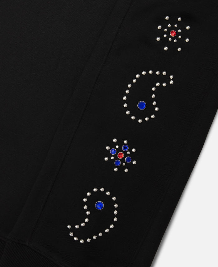 Juice Paisley Studded Sweatshirt (Black)