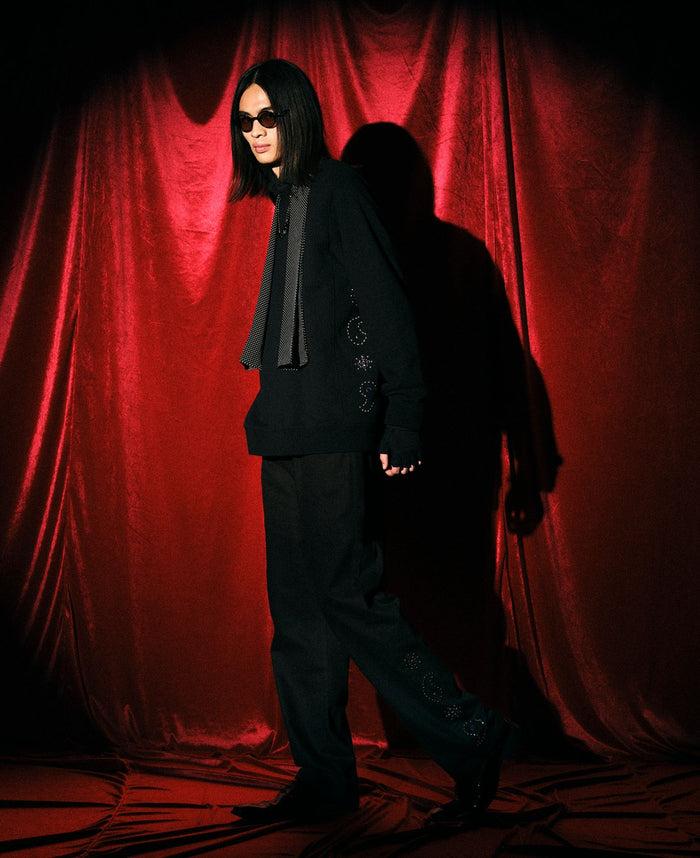 juice Paisley Studded Sweatshirt (Black)