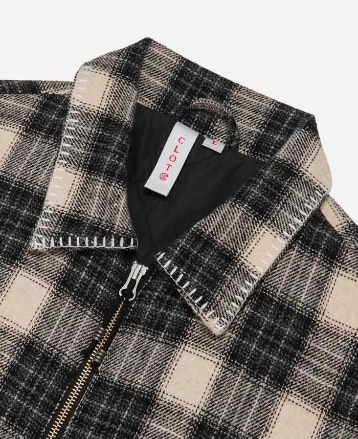 Juice Quilted Checked Jacket (Black)