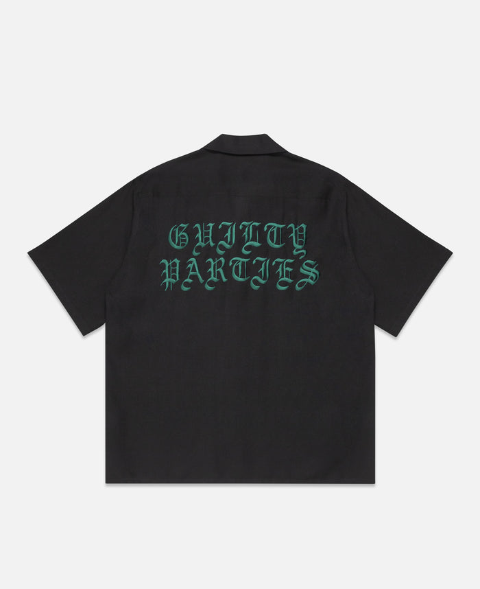 juice S/S Hawaiian Shirt (Type-7) (Black)