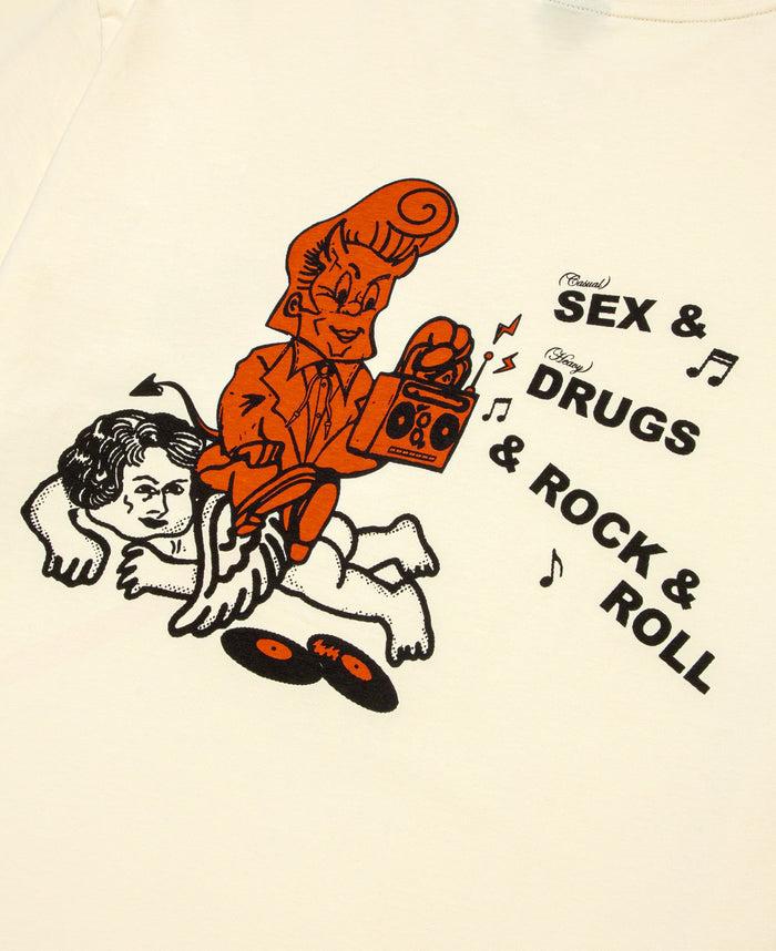 Juice Sex Drugs T-Shirt (Cream)