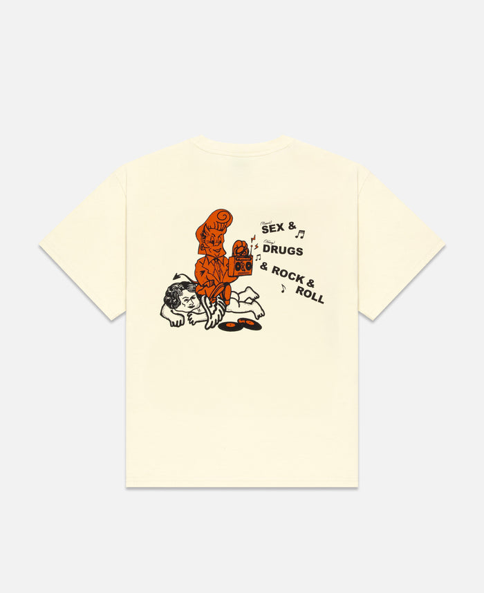 juice Sex Drugs T-Shirt (Cream)