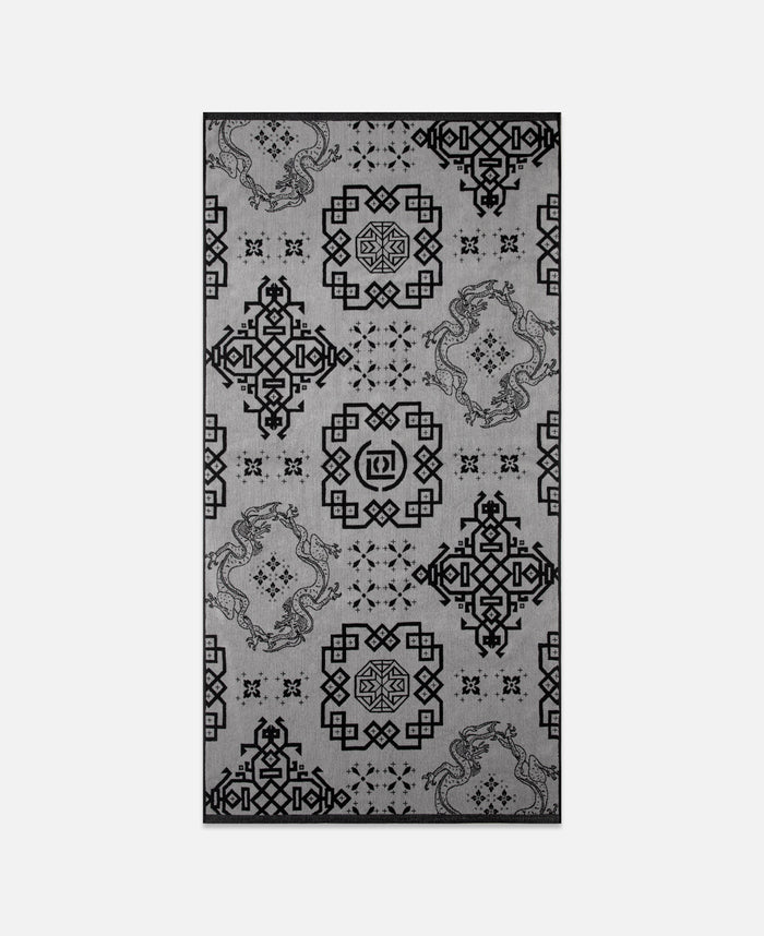 juice Silk Patterned Bath Towel (Black)