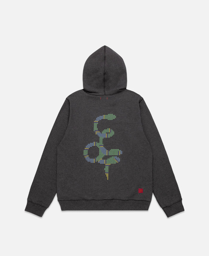 juice Snake Print Hoodie (Charcoal)