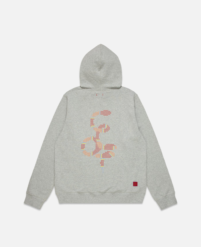 juice Snake Print Hoodie (Grey)