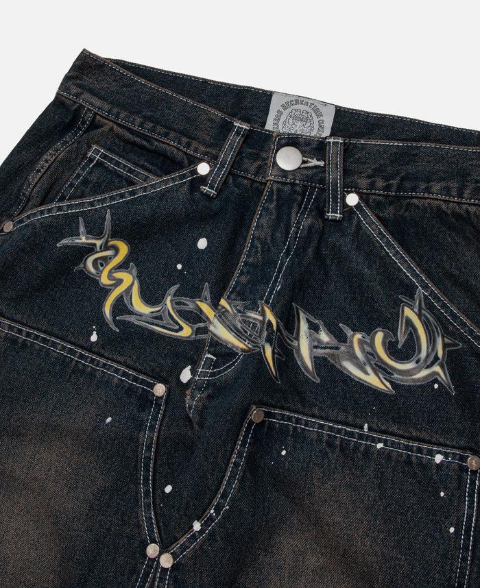 Juice Solver Vintage Denim Pants (Navy)