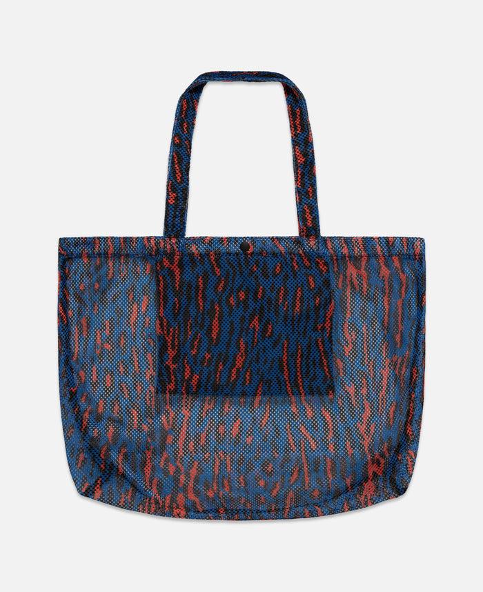 juice Speak Easy / Leopard Tote Bag (Blue)