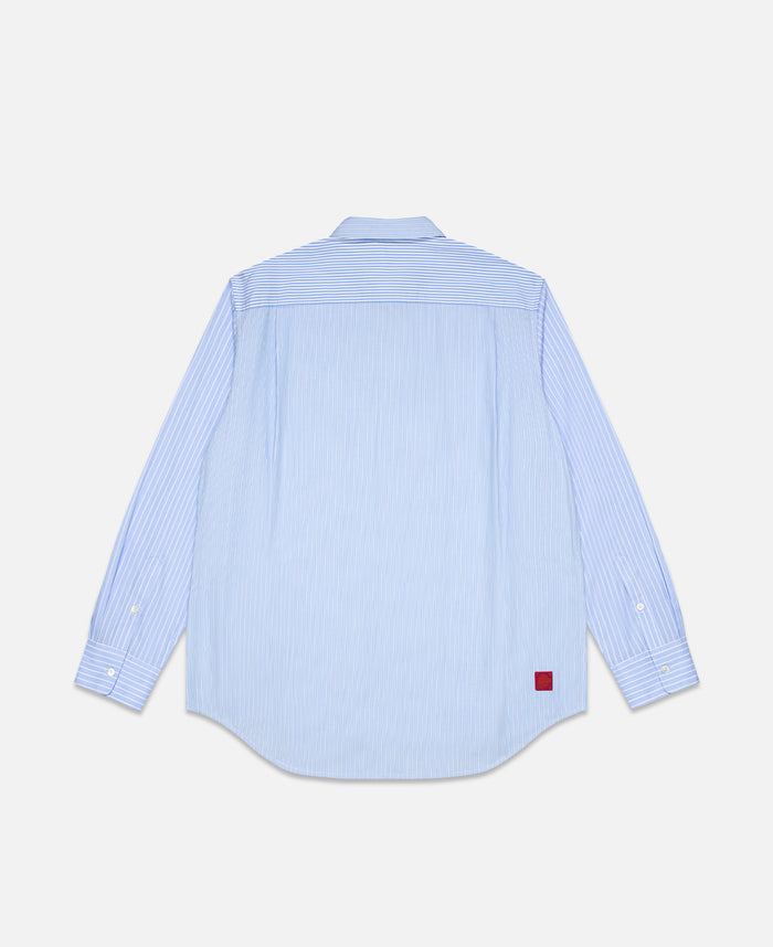 Juice Striped Panel Shirt (Blue)