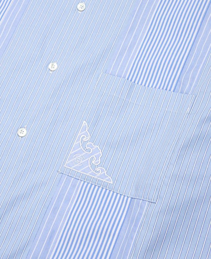 Juice Striped Panel Shirt (Blue)