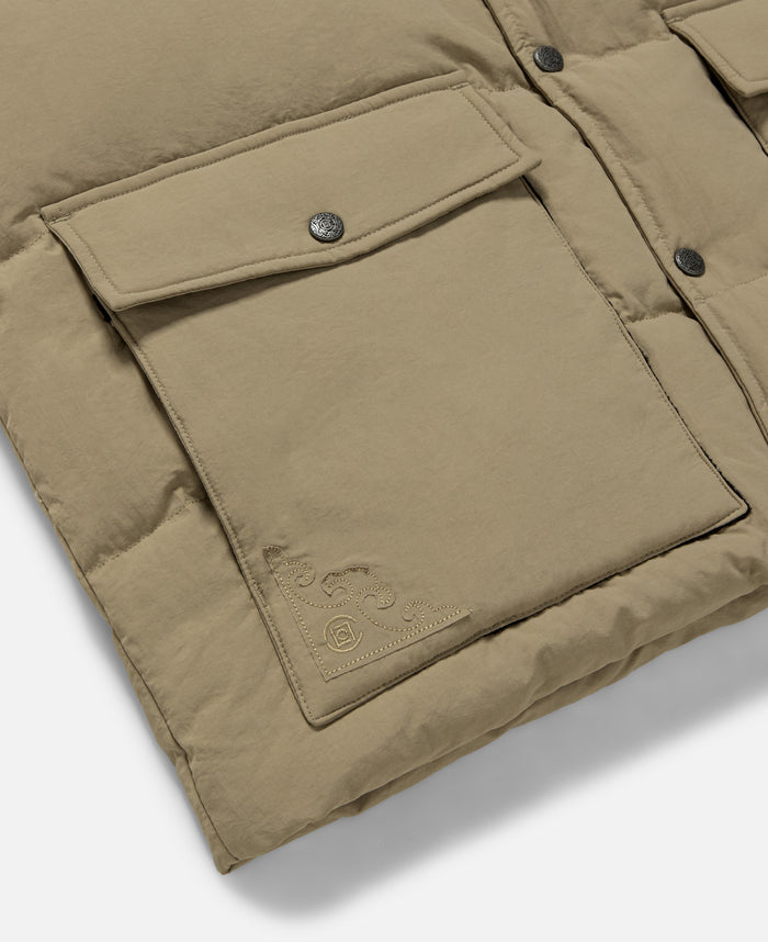 Juice Studded Down Gilet (Beige)