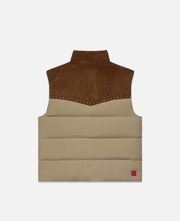 juice Studded Down Gilet (Beige)