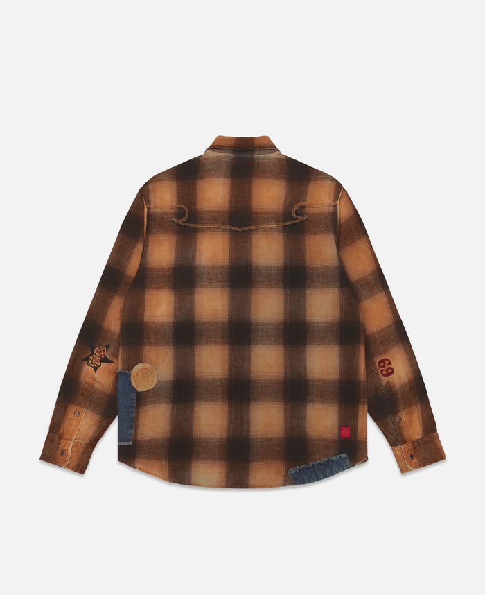 Juice Vintage Washed Shirt (Orange)
