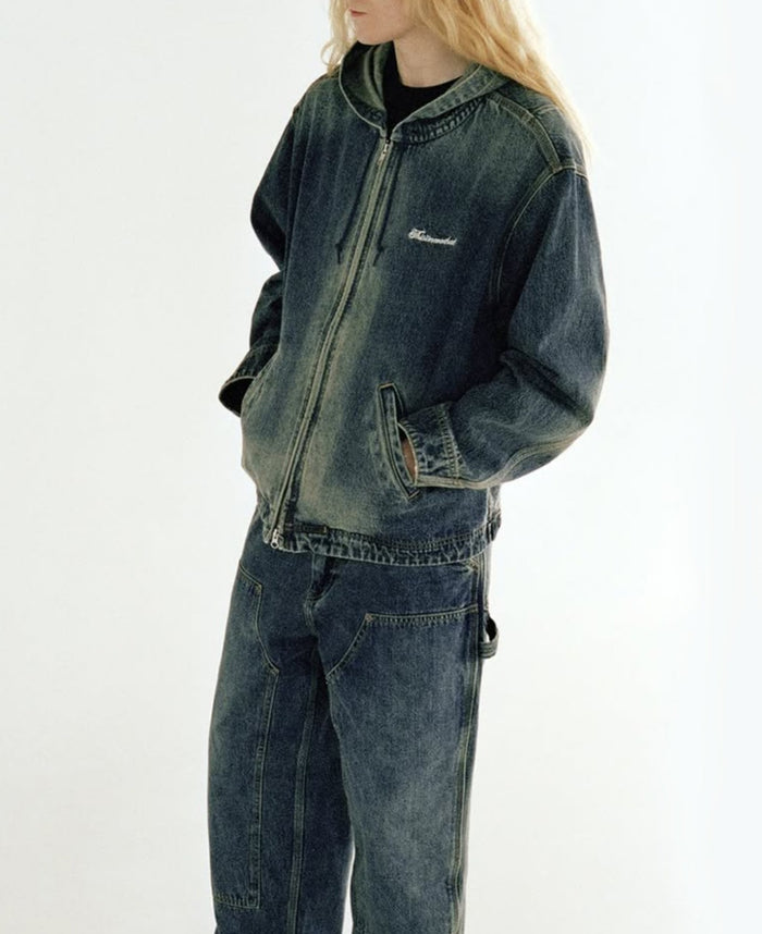 juice Washed Carpenter Jacket (Blue)