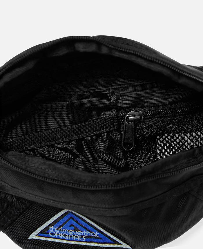 Juice Washed Nylon Waist Bag (Black)