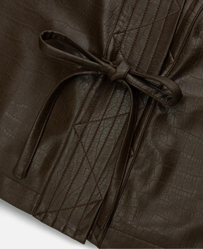 Juice Women's Pu Kimono (Brown)