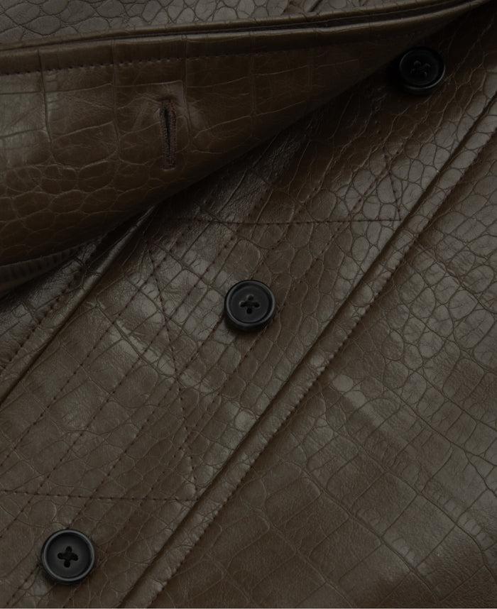 Juice Womens Pu Skirt (Brown)