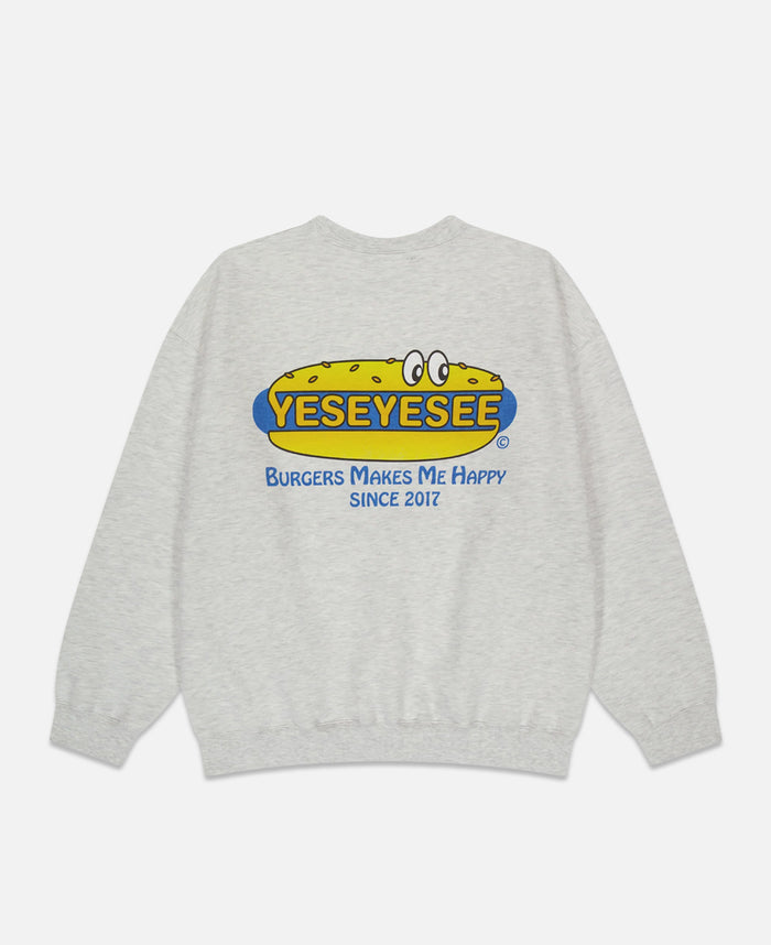 Juice Y.E.S Burger Set Sweatshirt (Grey)