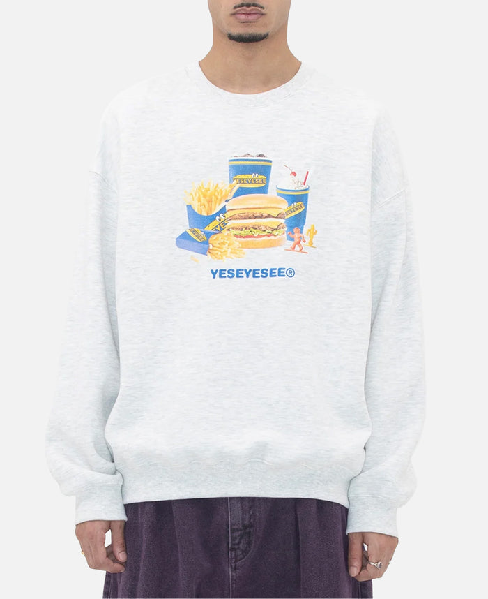 juice Y.E.S Burger Set Sweatshirt (Grey)