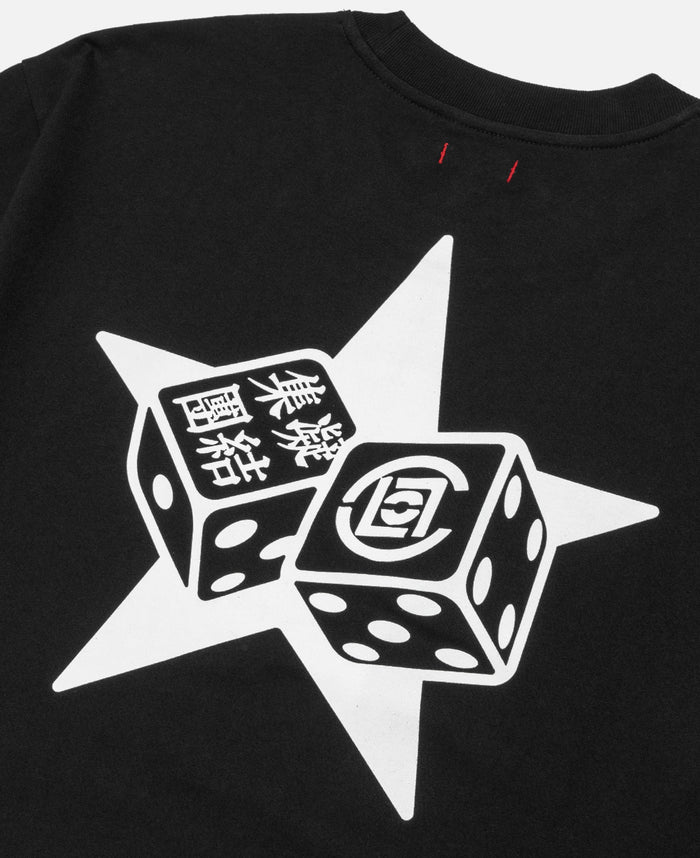 Juice Star Print "Every Choice Is Right" T-Shirt (Black)