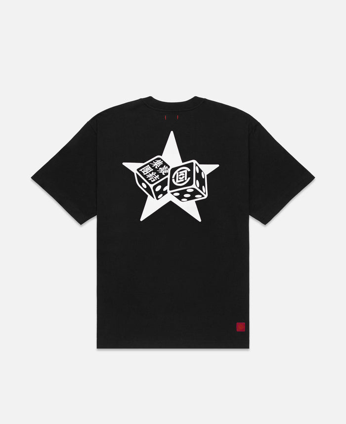 juice Star Print "Every Choice Is Right" T-Shirt (Black)