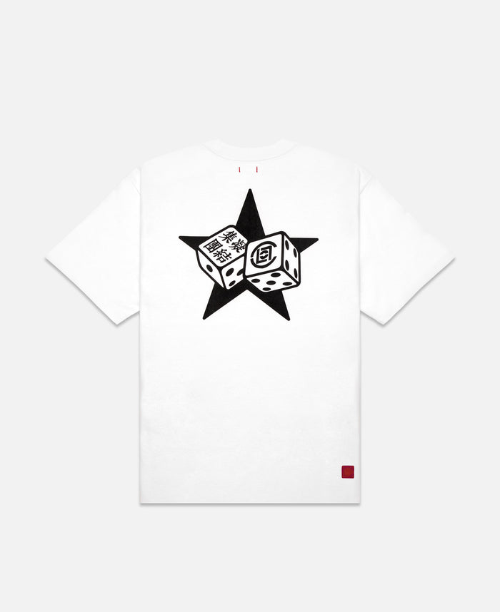 juice Star Print "Every Choice Is Wrong" T-Shirt (White)