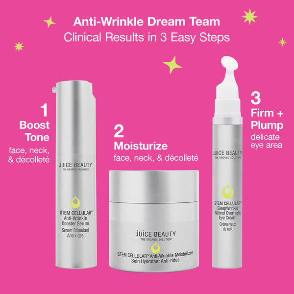 Juice Beauty The Power Of Three Overnight Anti-Wrinkle Dream Team