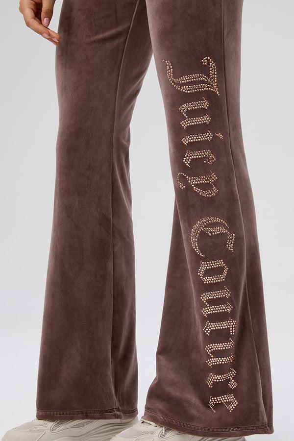 Juicy Couture 30th Birthday Big Bling Snap Pocket Velour Pants