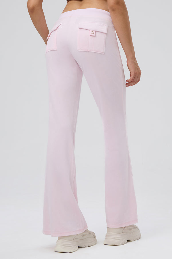 Juicy Couture 30th Birthday Big Bling Snap Pocket Velour Pants