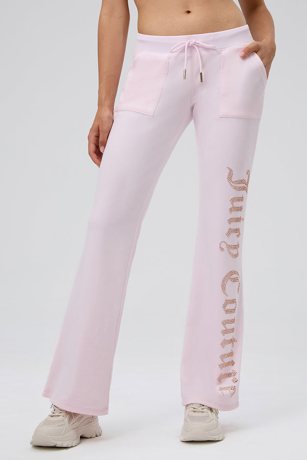 Juicy Couture 30th Birthday Big Bling Snap Pocket Velour Pants