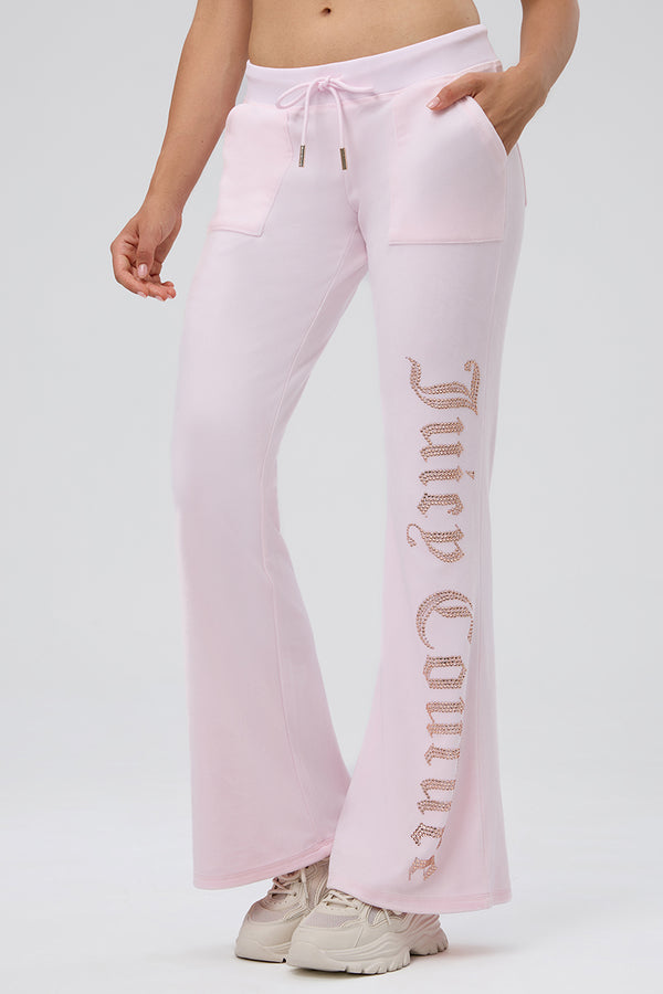 juicy couture 30th Birthday Big Bling Snap Pocket Velour Pants